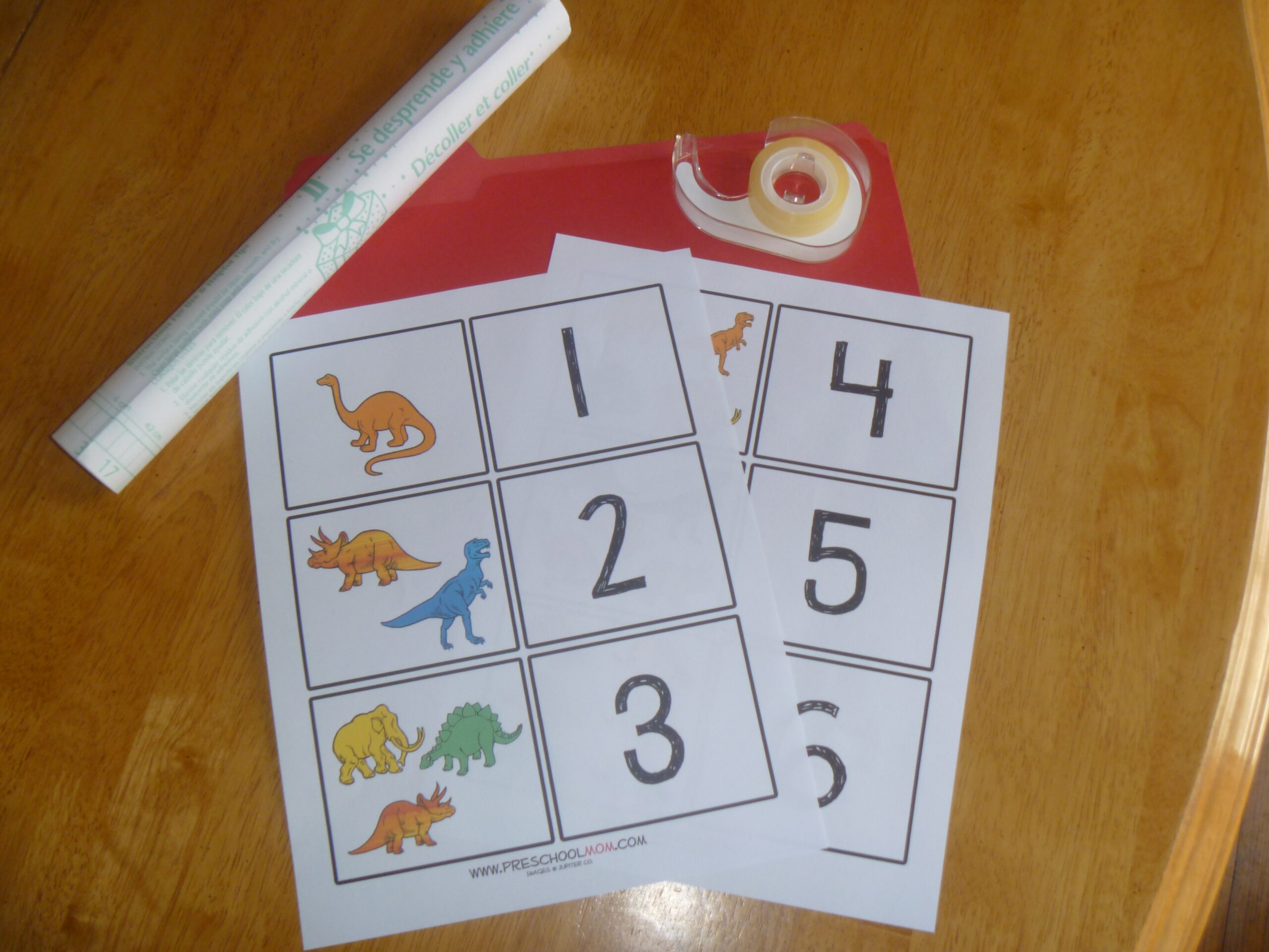 Dinosaur File Folder Game Count On Fun The Whatever Mom