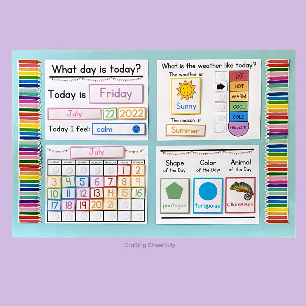 DIY Children s Calendar Free Calendar Printables In Multiple Languages 