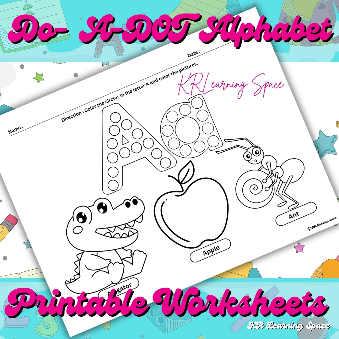 Do A DOT Alphabet Printable Worksheets Activity For Kids Toddlers Preschool Made By Teachers