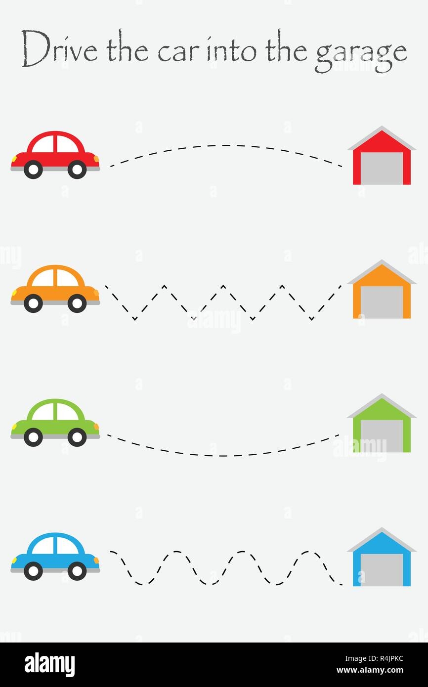 Drive Cars To Garages Handwriting Practice Sheet Kids Preschool Activity Educational Children Game Printable Worksheet Writing Training Vector Stock Vector Image Art Alamy Drive Cars To Garages Handwriting Practice Sheet Kids Preschool Activity Educational Children Game Printable Worksheet Writing Training Vector Stock Vector Image Art Alamy