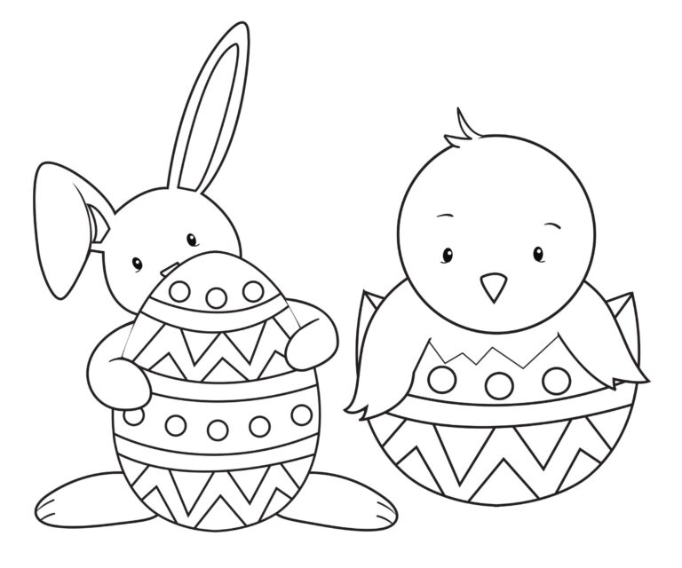 Easter Coloring Pages For Kids Crazy Little Projects