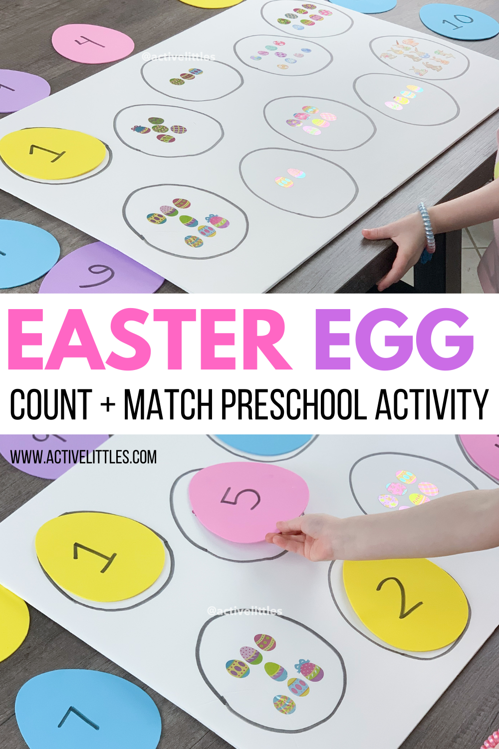 Easter Egg Count And Match Preschool Activity Active Littles Easter Egg Count And Match Preschool Activity Active Littles