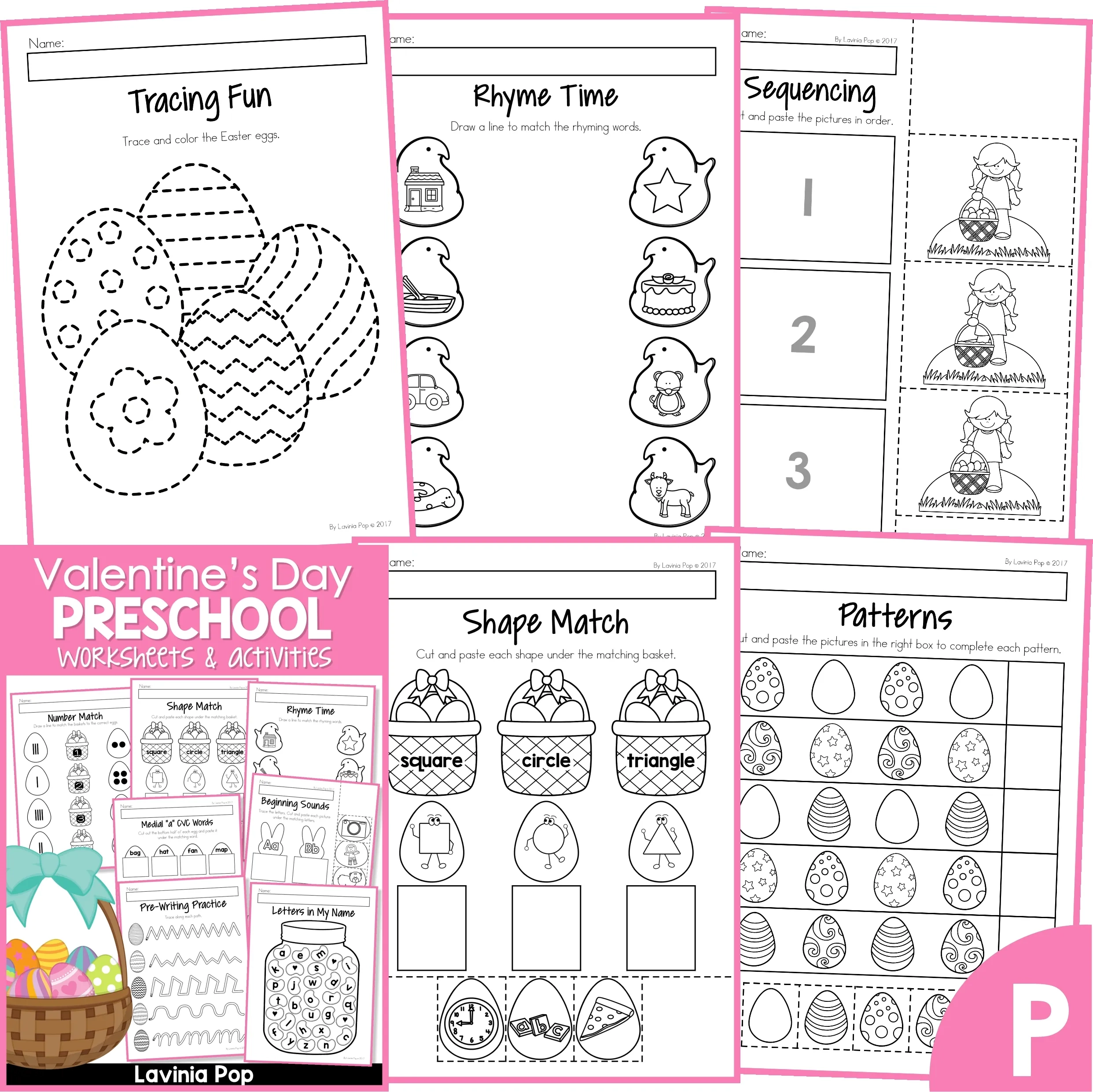 Preschool Worksheets Easter