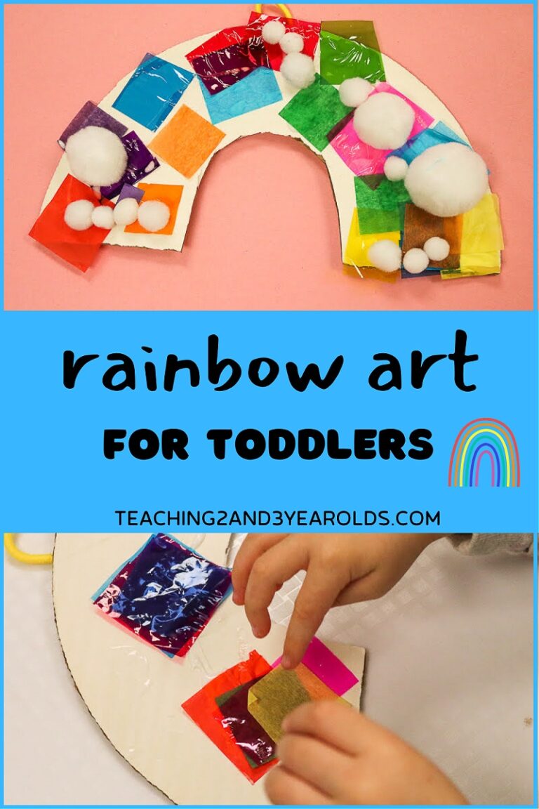 Easy Colorful Toddler Rainbow Craft