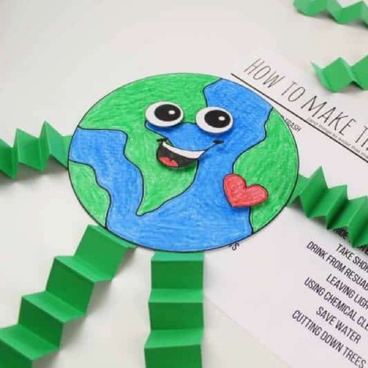 Easy Earth Day Activity Happy Earth Sad Earth Printable The Inspiration Edit