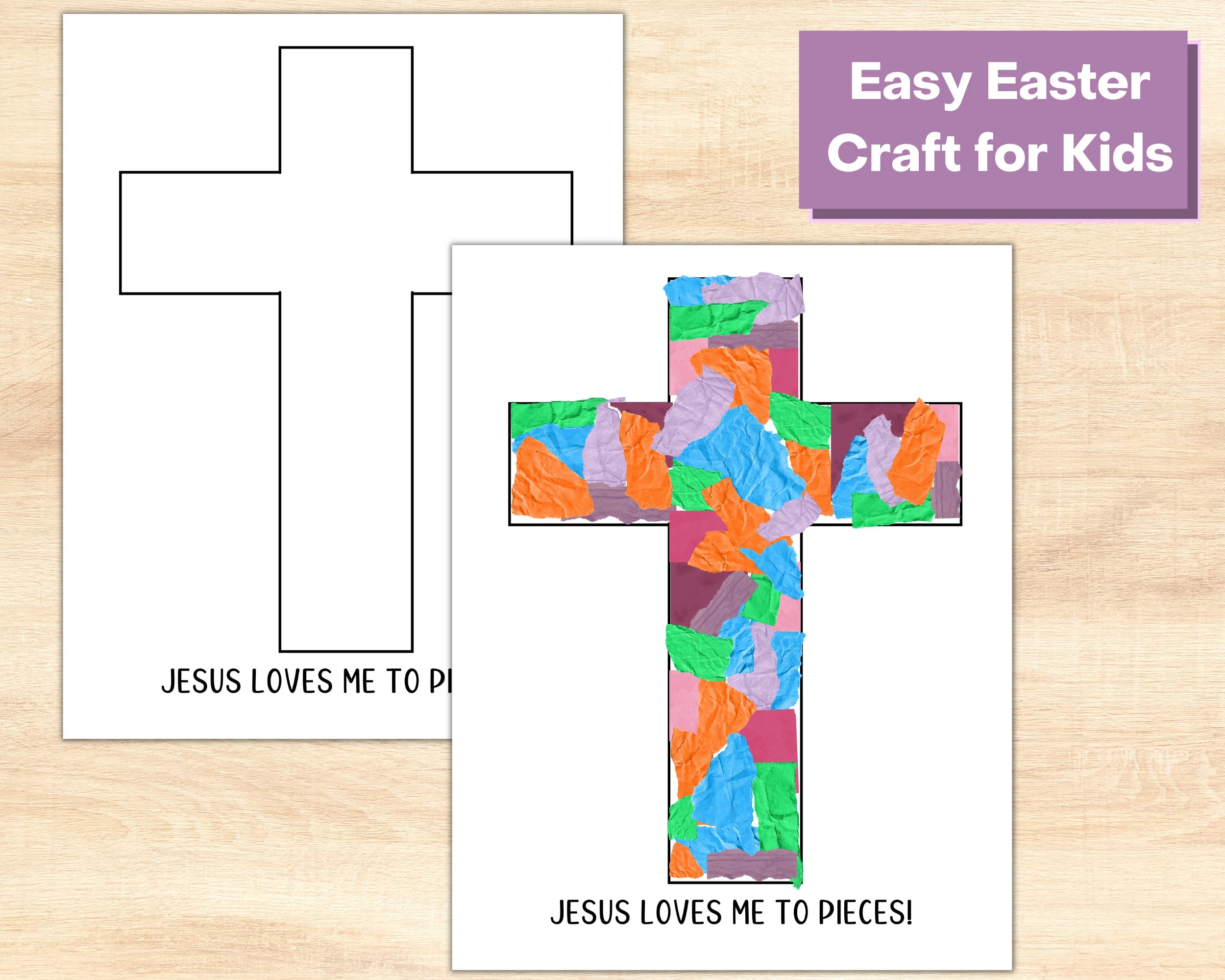 Easy Easter Cross Craft For Kids Toddler Craft Kindergarten Craft Preschool Craft Simple Easter Religious Craft Etsy Easy Easter Cross Craft For Kids Toddler Craft Kindergarten Craft Preschool Craft Simple Easter Religious Craft Etsy