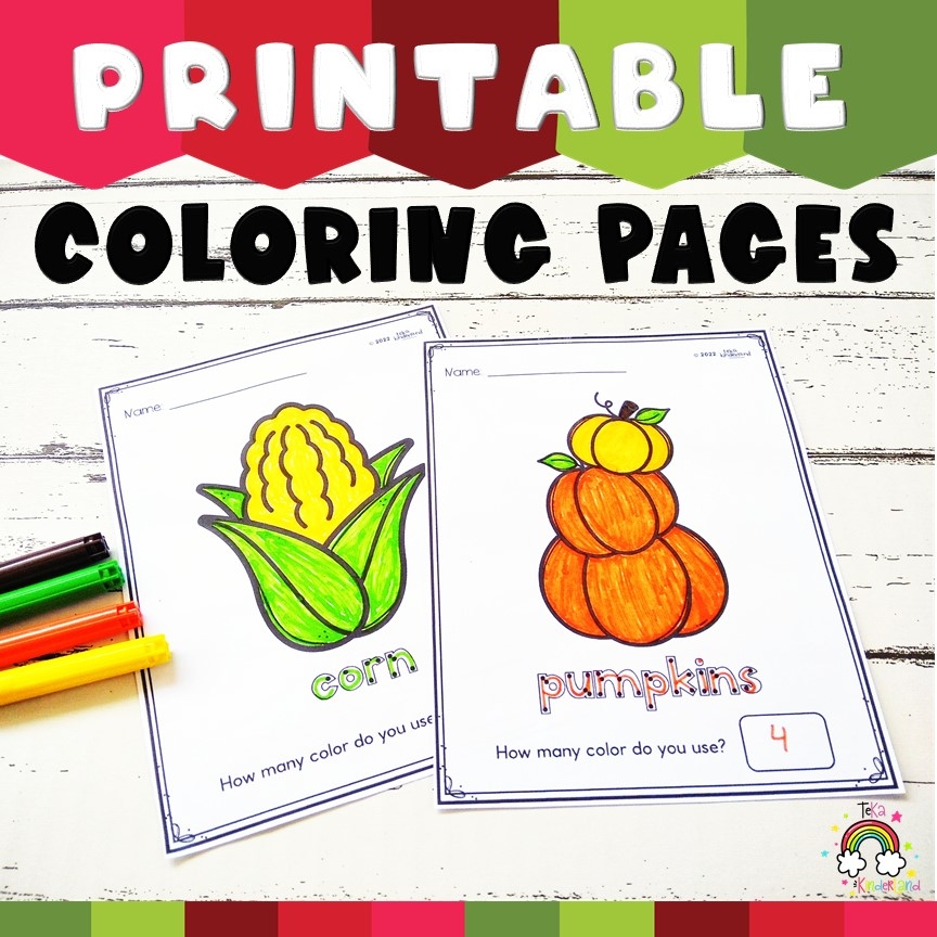Fall Coloring Book Printable Made By Teachers Fall Coloring Book Printable Made By Teachers
