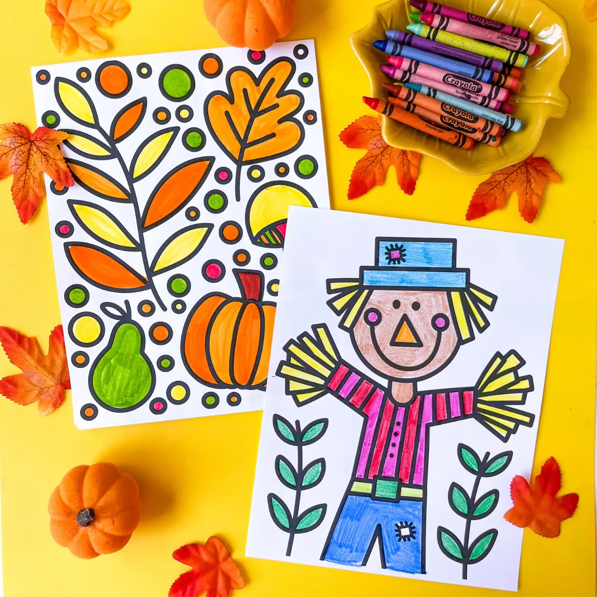 Preschool Coloring Pages For Fall