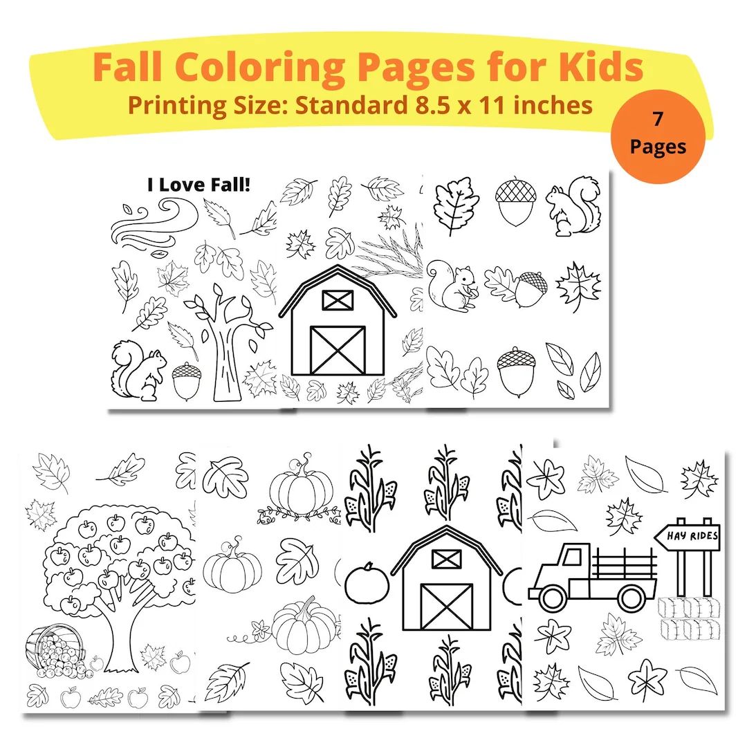 Fall Coloring Pages For Kids Printable Coloring Pages Autumn Fall Leaves Pumpkin Pumpkin Patch Autumn Coloring Books Etsy Fall Coloring Pages For Kids Printable Coloring Pages Autumn Fall Leaves Pumpkin Pumpkin Patch Autumn Coloring Books Etsy