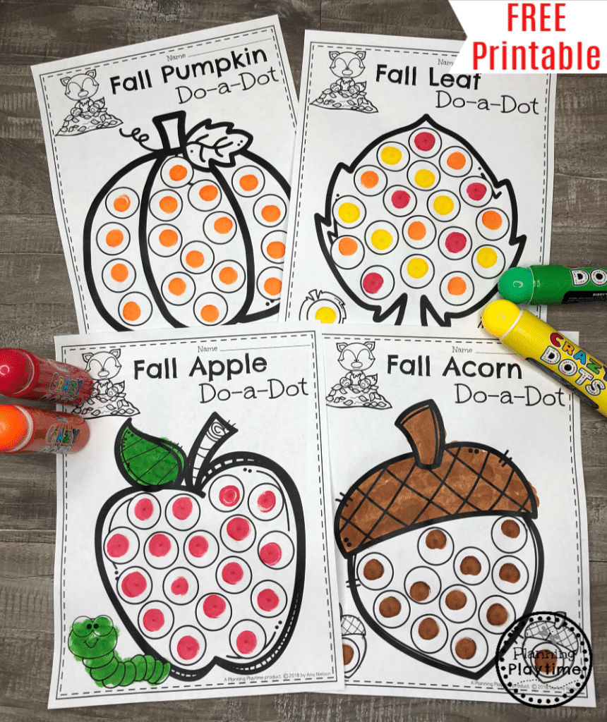 Fall Coloring Pages Planning Playtime