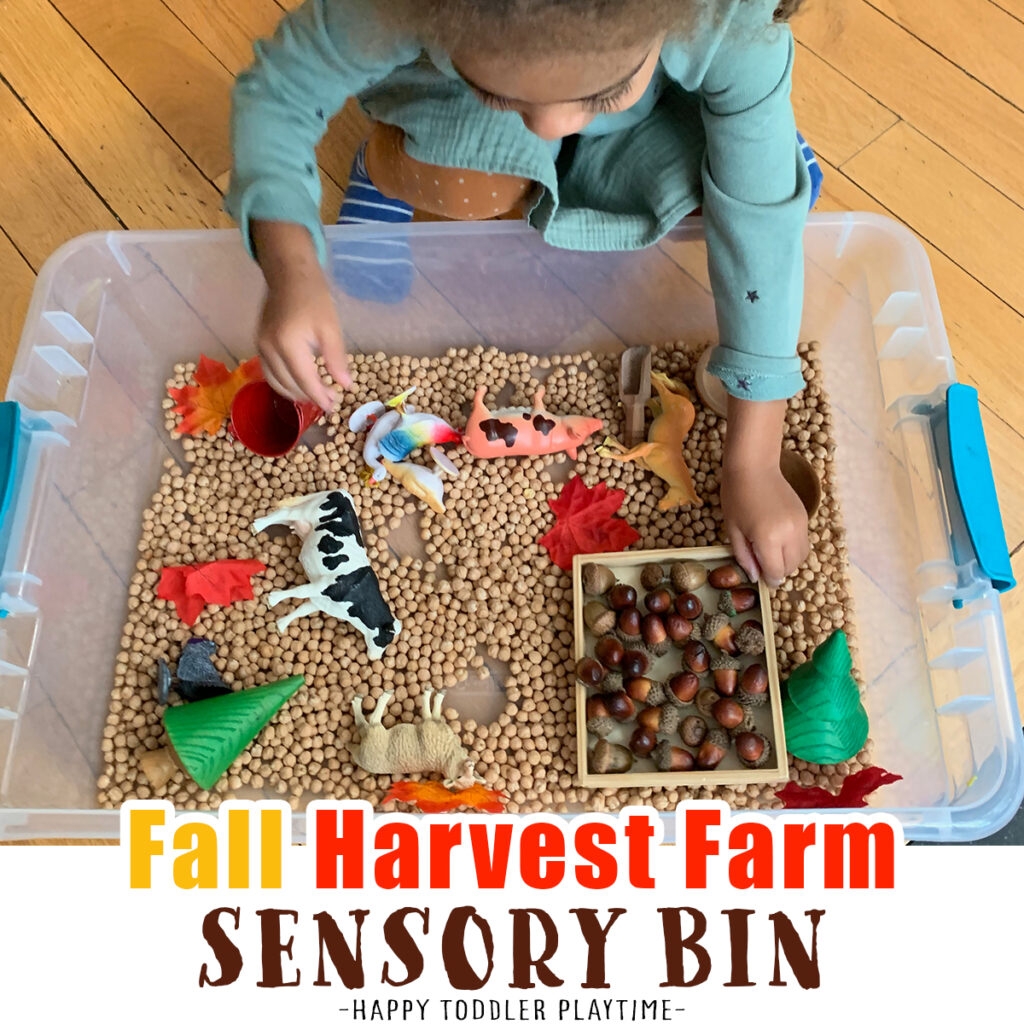 Fall Harvest Farm Sensory Bin Happy Toddler Playtime
