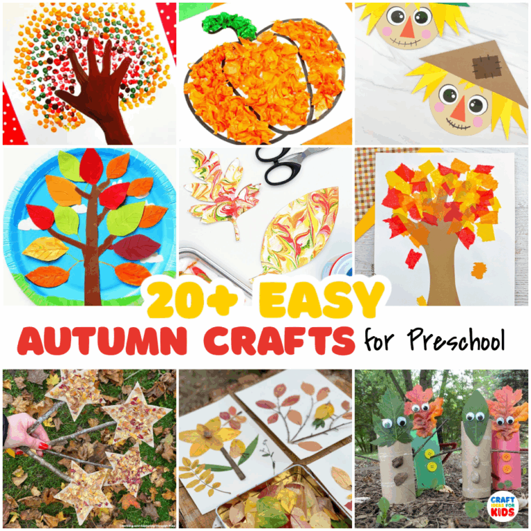 Fall tastic Fun 20 Easy Autumn Crafts For Preschoolers Craft Ideas For Kids