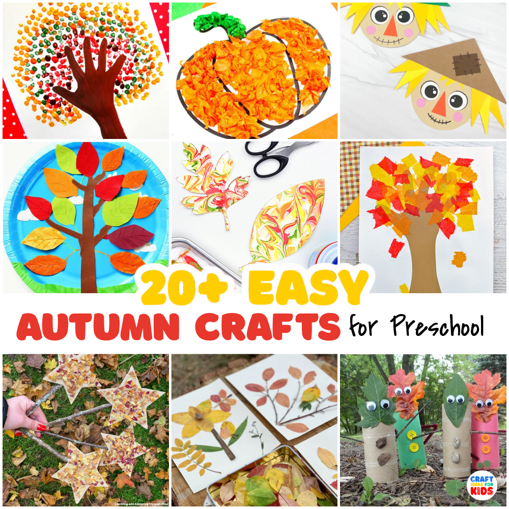 Fall tastic Fun 20 Easy Autumn Crafts For Preschoolers Craft Ideas For Kids