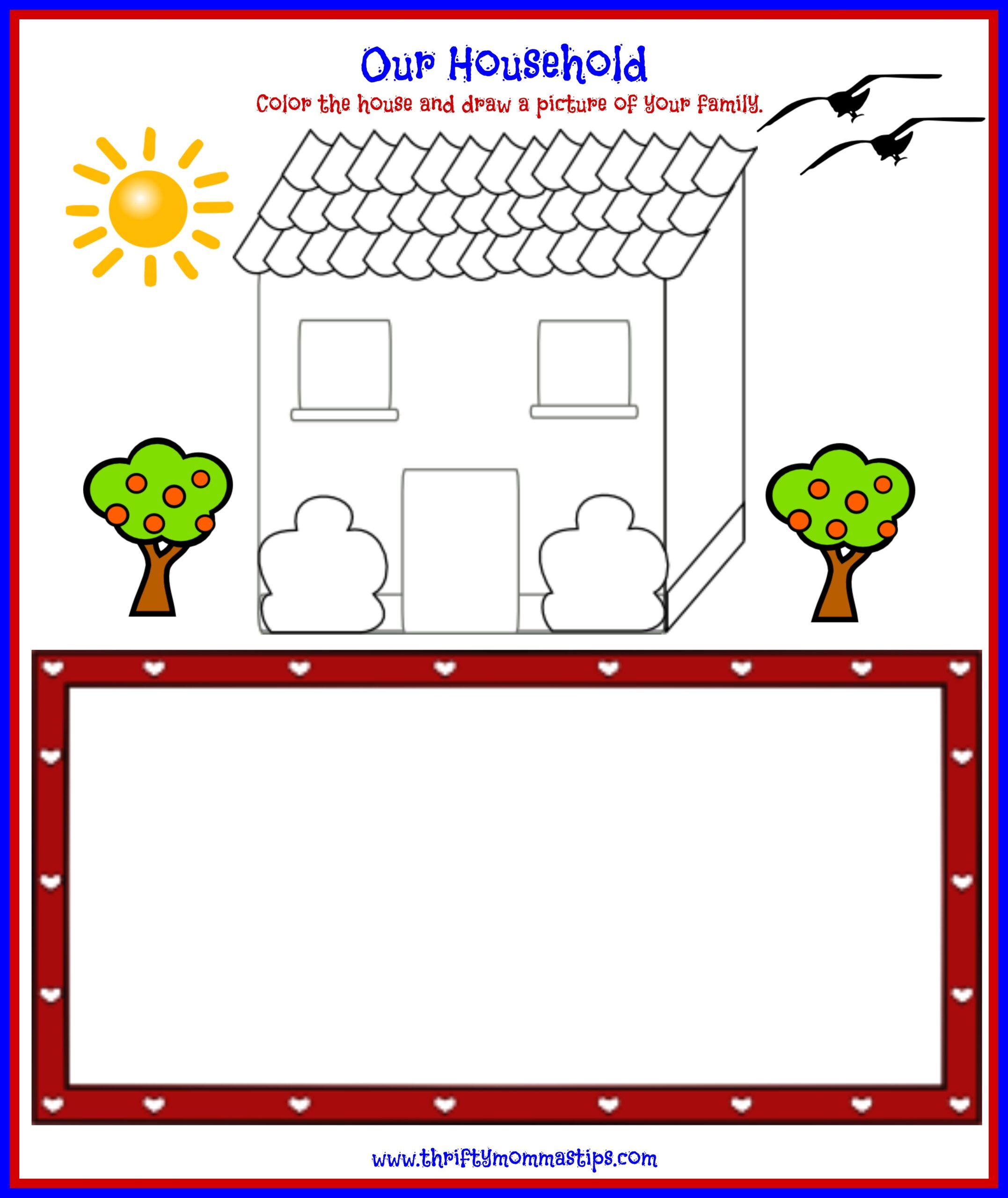 Family Day Printable Worksheets