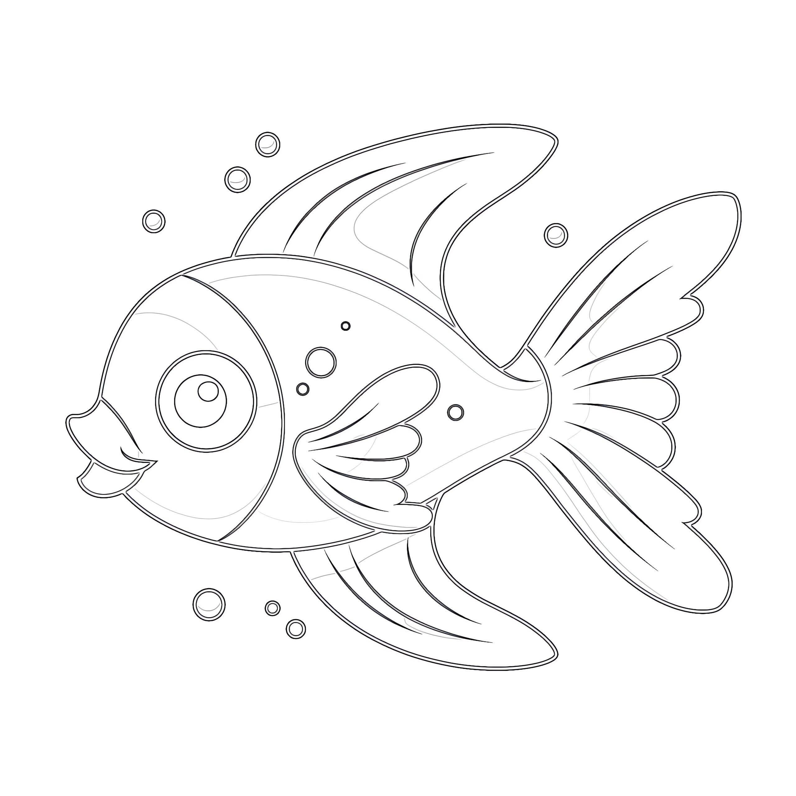 Fish Coloring Pages Preschool Coloring Pages Mimi Panda