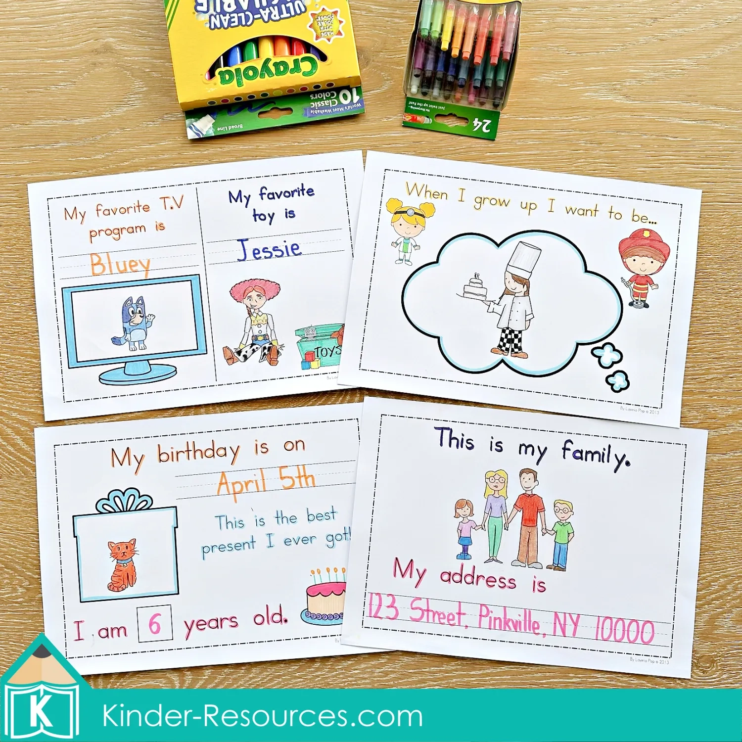 FREE All About Me Booklet For Preschool And Kindergarten In My World