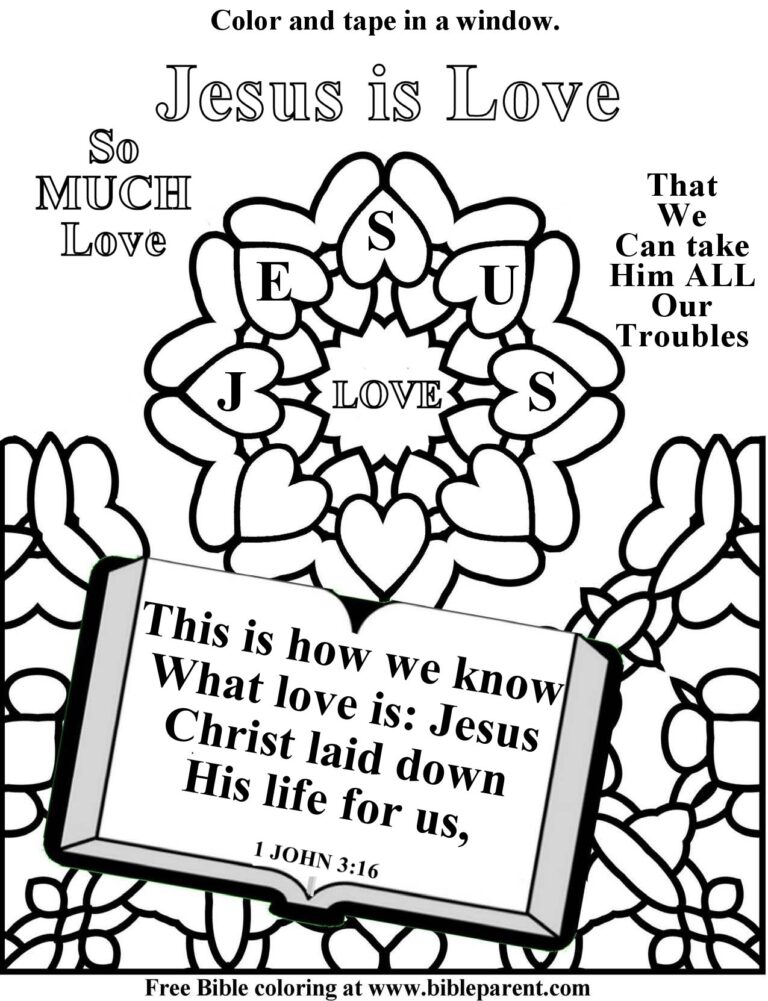Free Bible Coloring Pages For Vbs And After School 