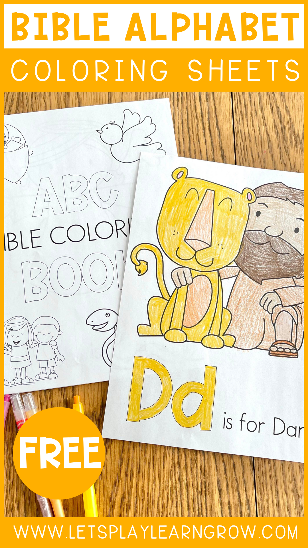 Free Bible Themed ABC Coloring Pages Lets Play Learn Grow