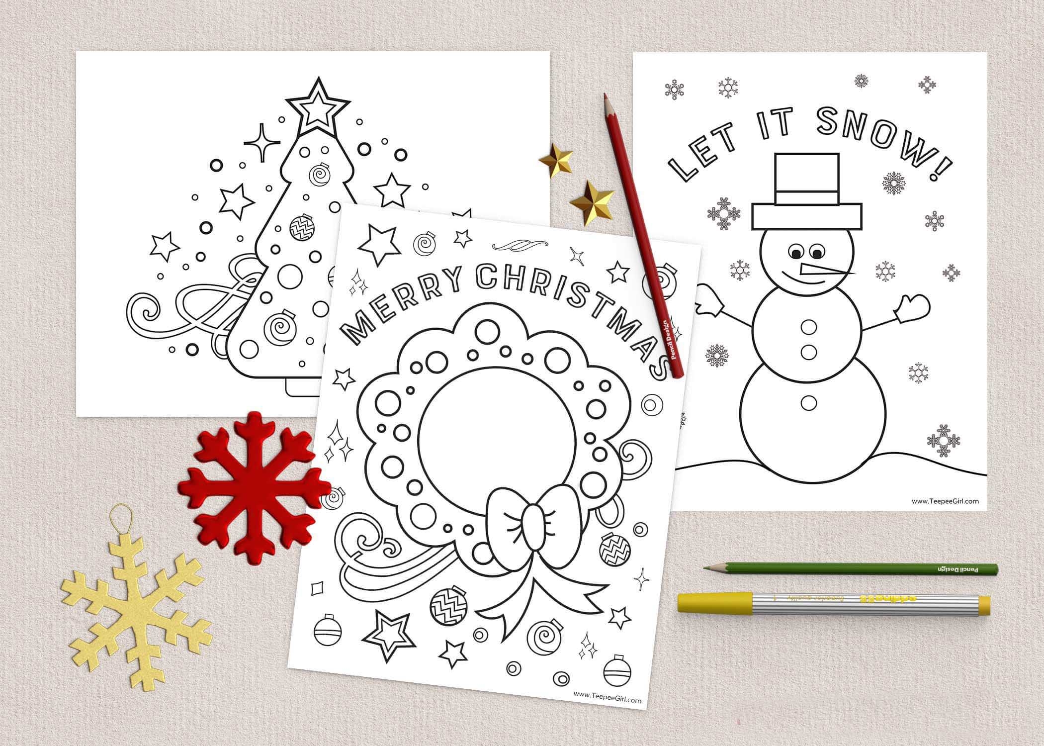Free Christmas Coloring Pages Free Christmas Coloring Pages