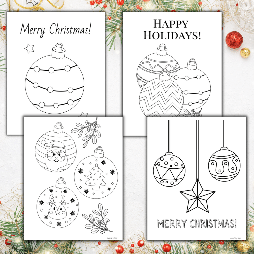 Christmas Coloring Pages For Preschool