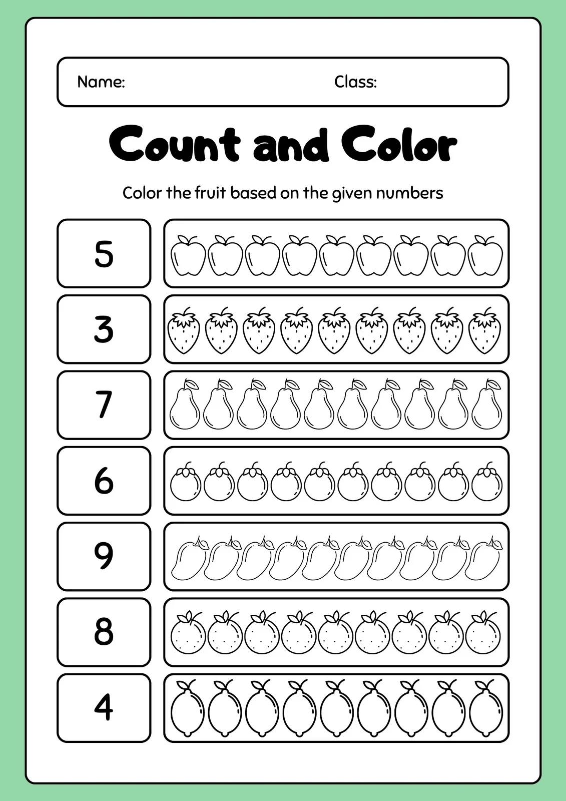 Free Custom Printable Preschool Worksheet Templates Canva Free Custom Printable Preschool Worksheet Templates Canva