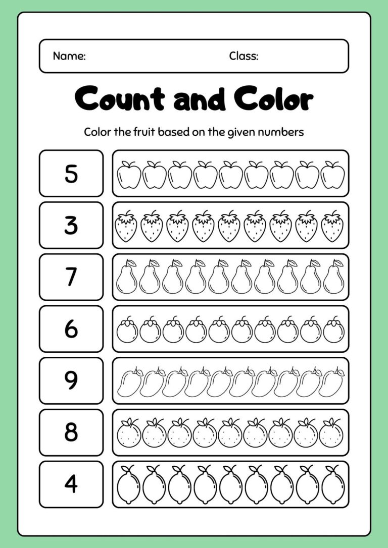 Free Custom Printable Preschool Worksheet Templates Canva Worksheets Library