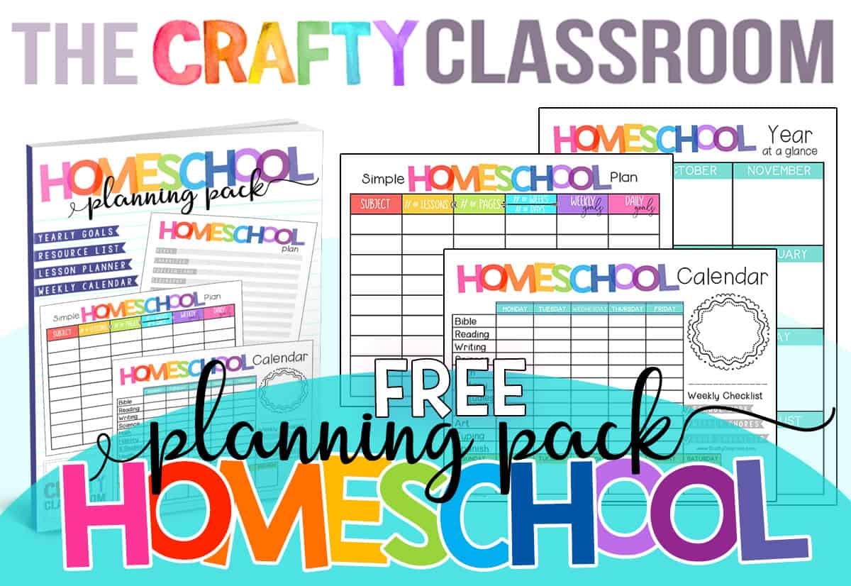Free Homeschool Planner The Crafty Classroom