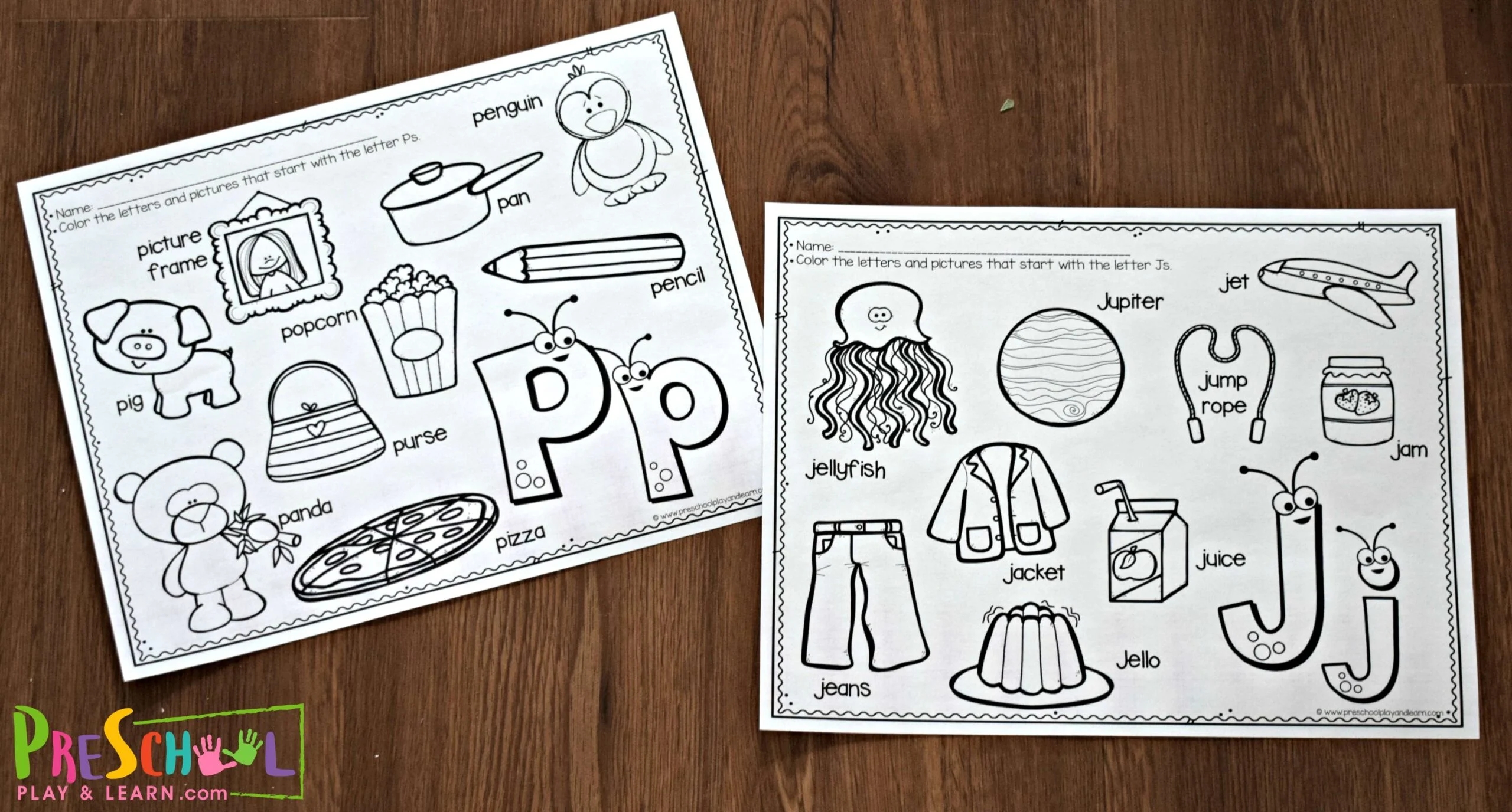Preschool Coloring Pages Letters