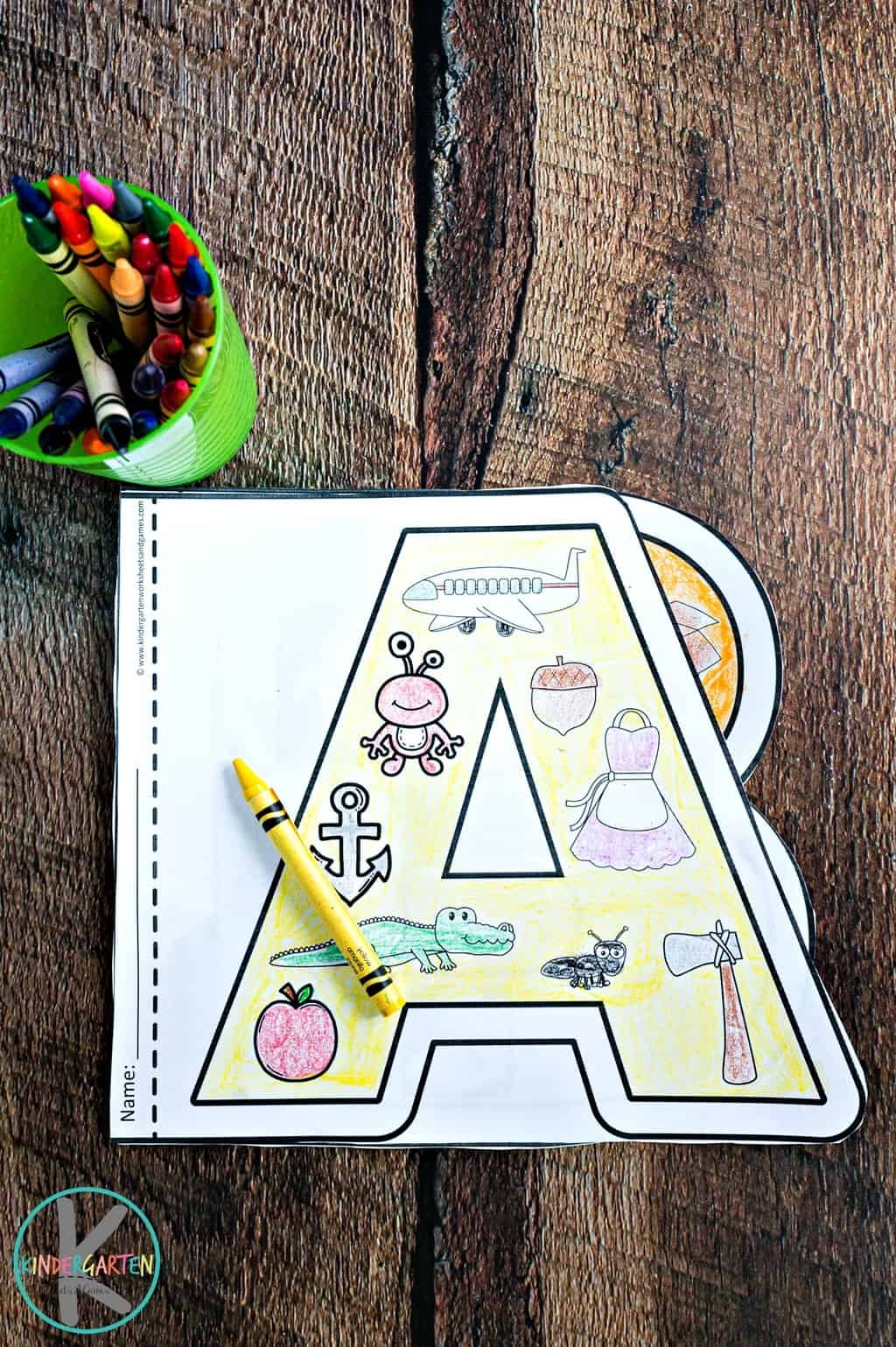 FREE Printable Alphabet Coloring Pages Worksheets For Kindergarten