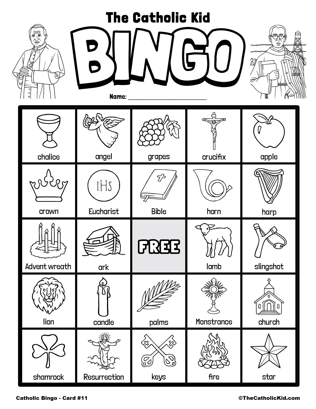 Free Printable Catholic Bingo Game Cards TheCatholicKid Free Printable Catholic Bingo Game Cards TheCatholicKid