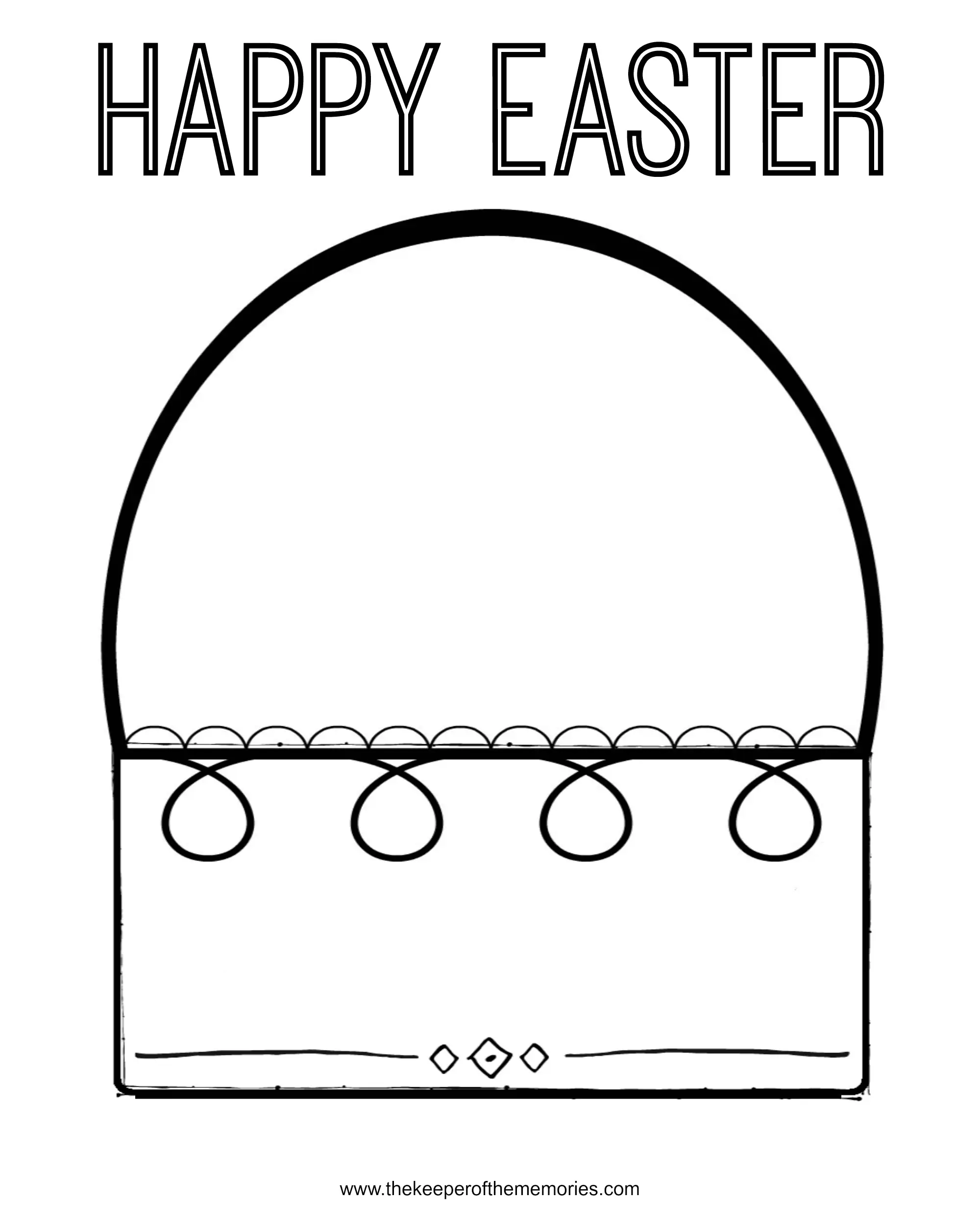 Free Printable Easter Coloring Pages For Preschoolers The Keeper 