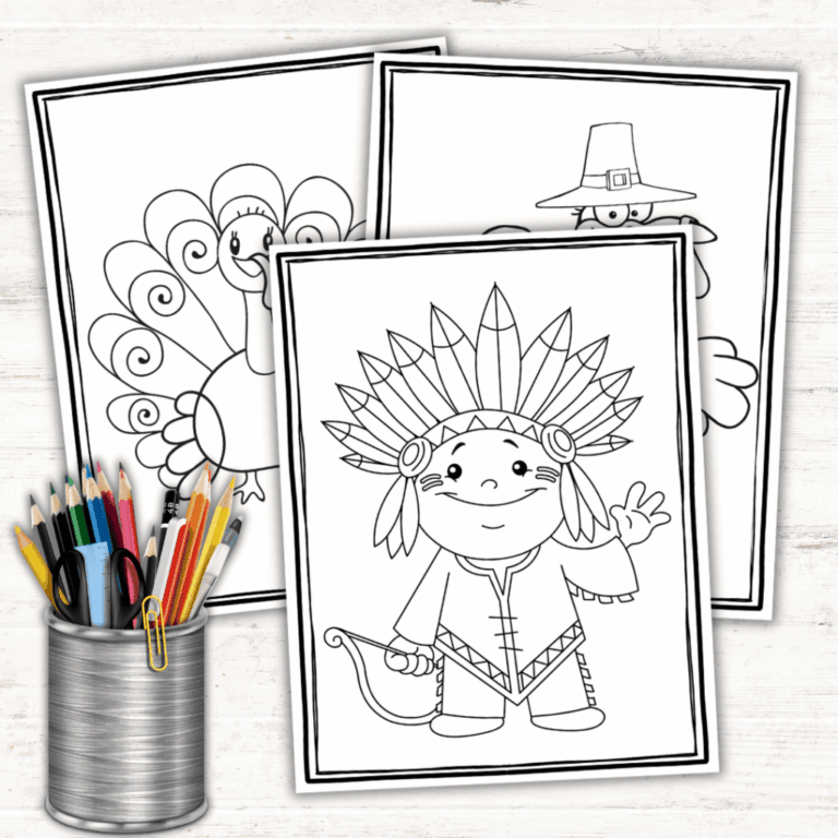 Free Printable Preschool Thanksgiving Coloring Pages