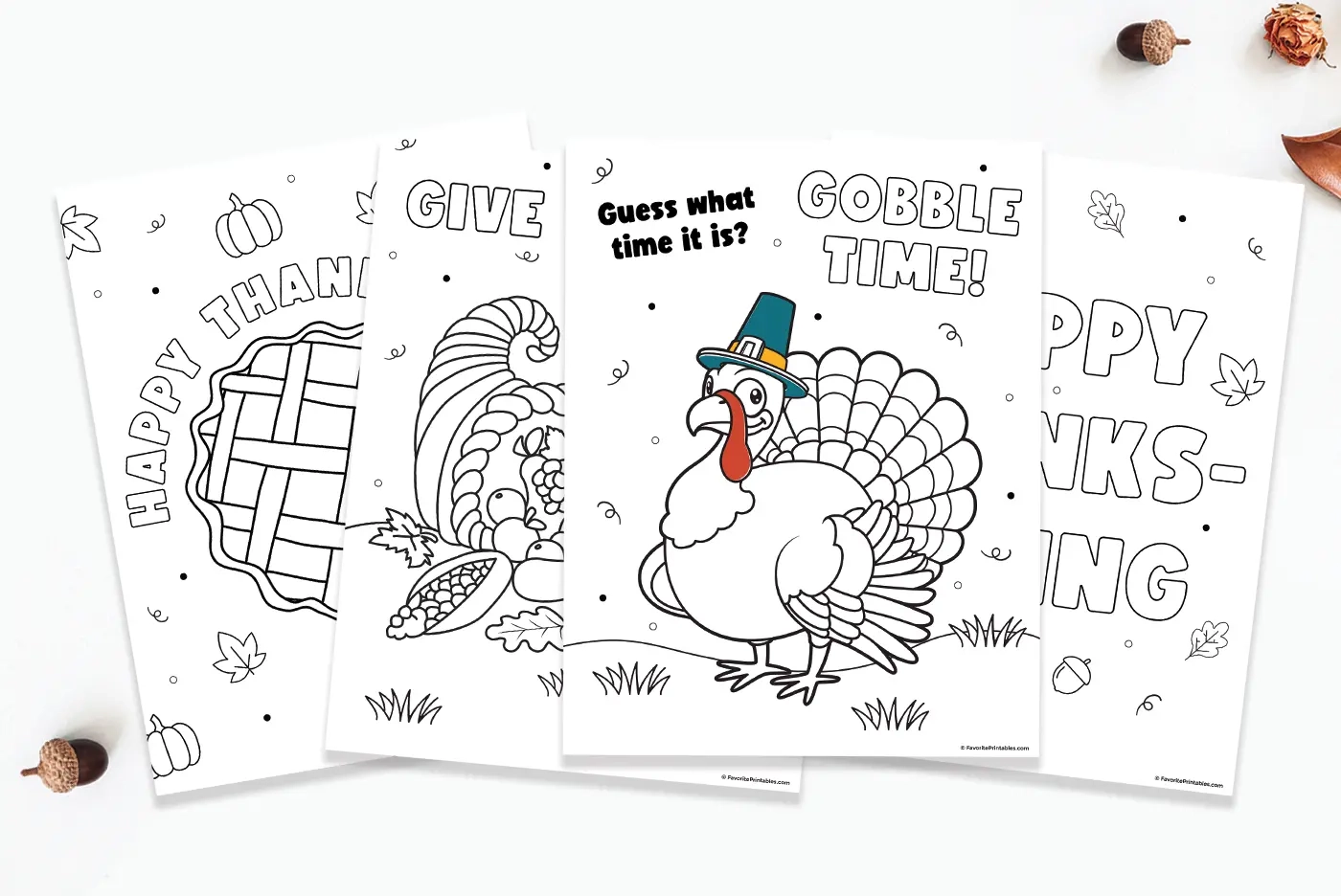 Free Printable Thanksgiving Coloring Pages Favorite Printables