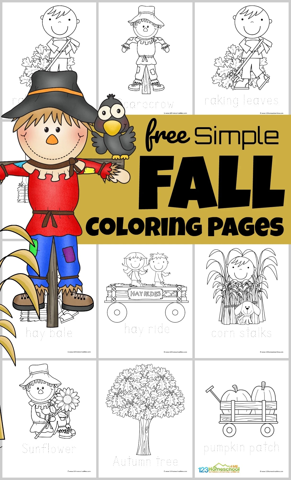 Preschool Coloring Pages Fall