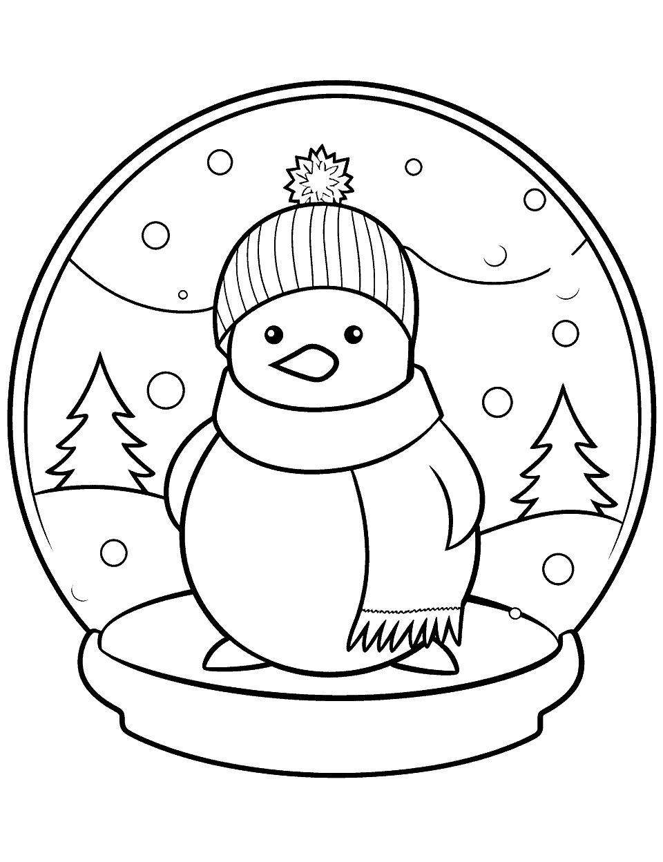 Free Winter Coloring Pages Preschool U0026 Book For Kids Worksheets 