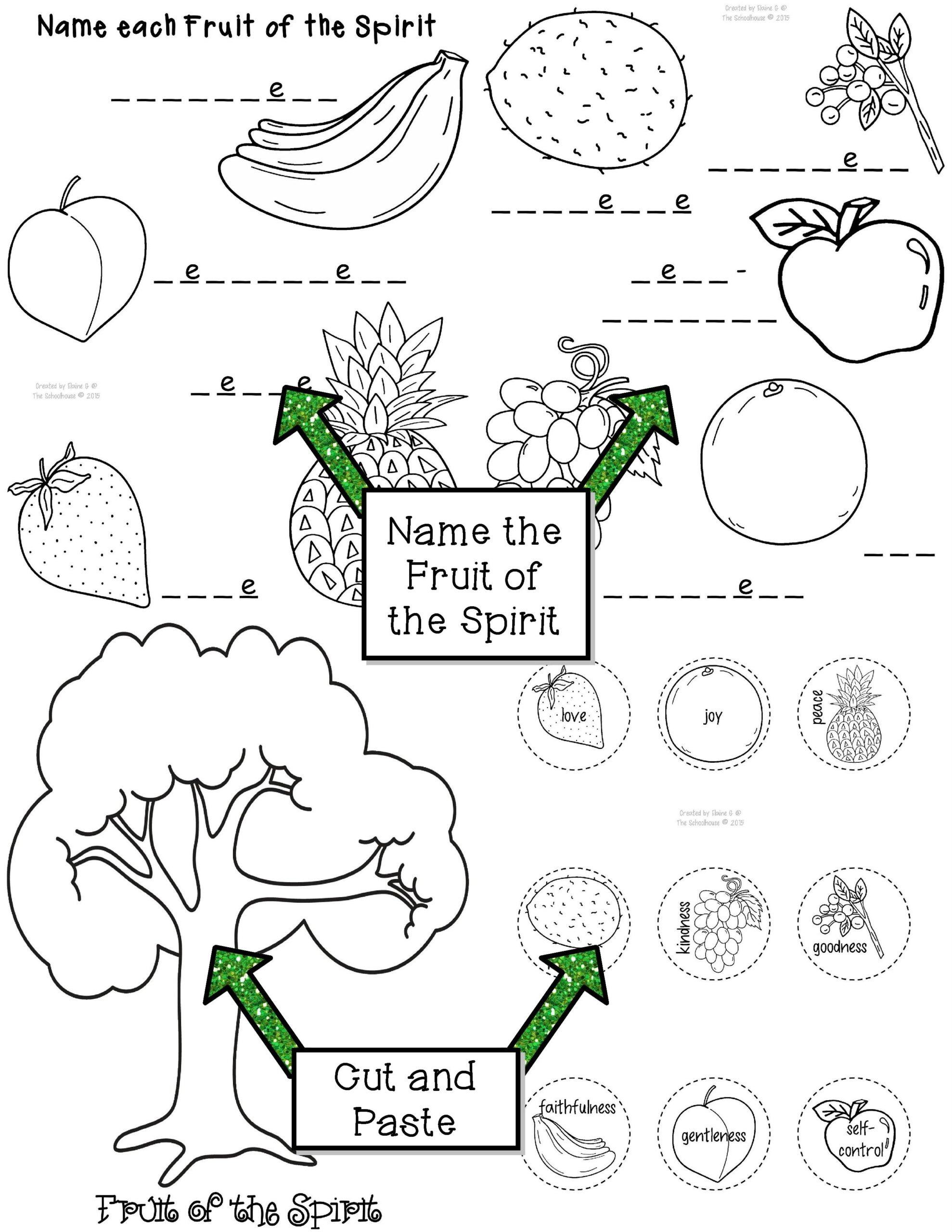 Fruit Of The Spirit Activity Pack Classful Fruit Of The Spirit Activity Pack Classful