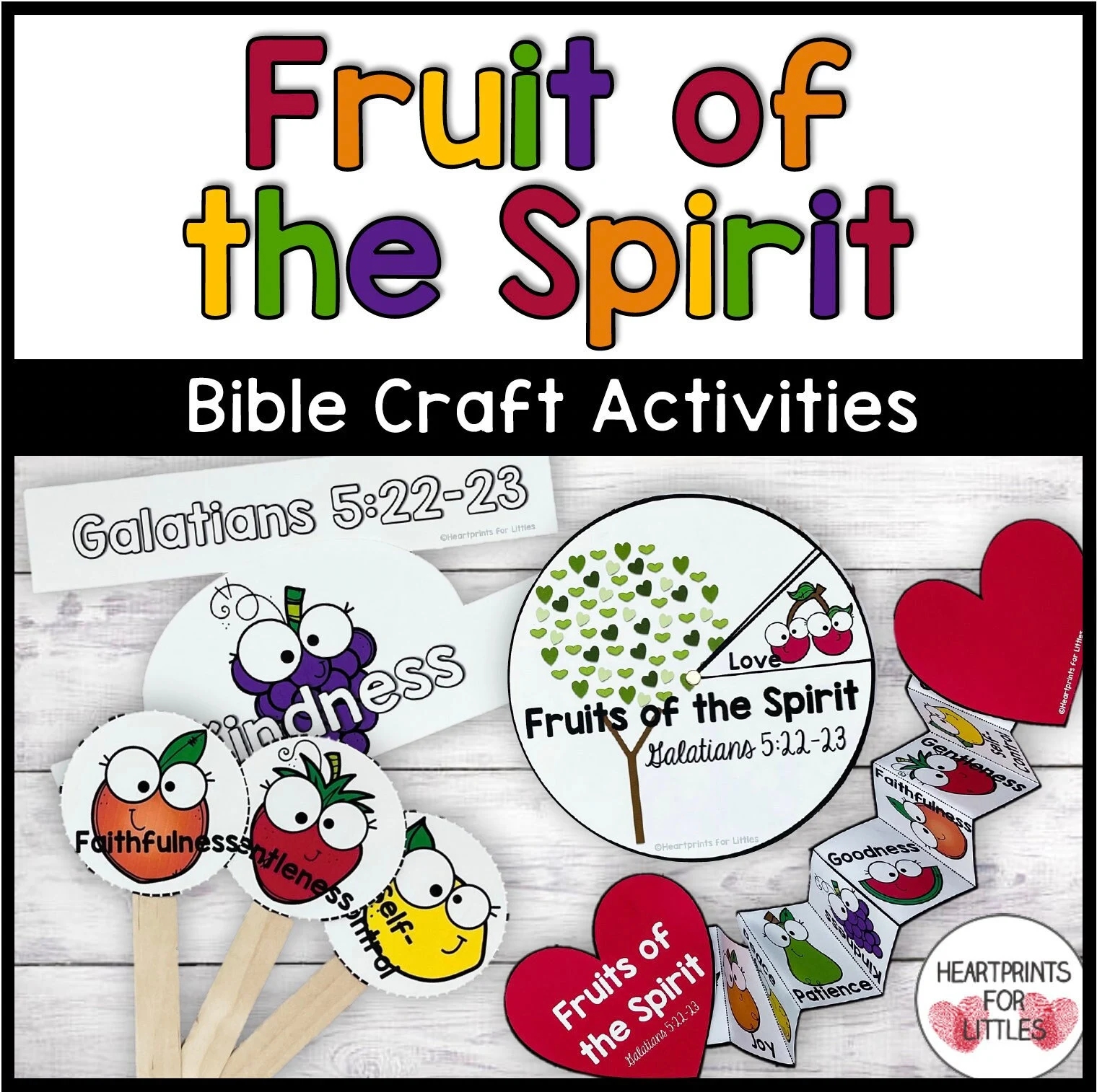 Fruit Of The Spirit Craft Activities Supplement Bible Activities For Kids Galatians 5 22 23 Sunday School Craft Homeschool Activity Etsy