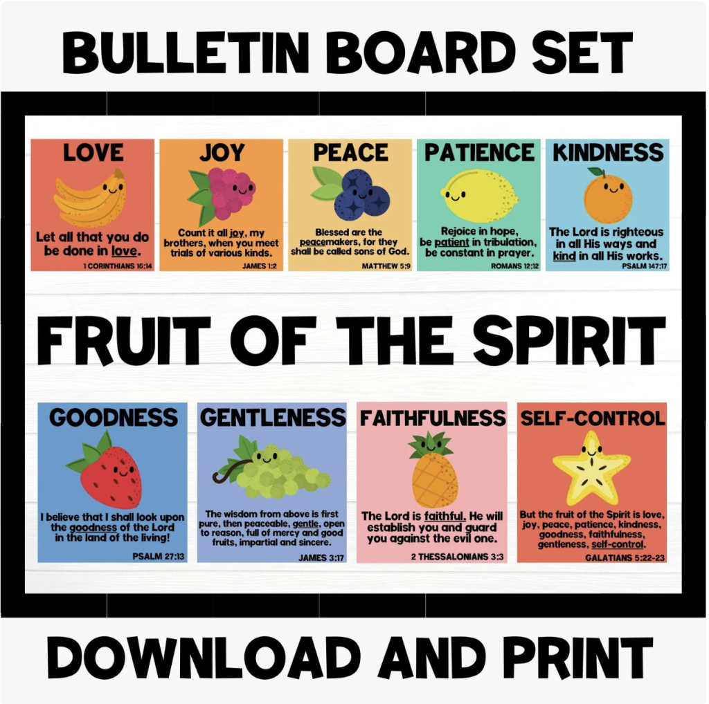 Fruit Of The Spirit Games For Preschoolers Fruit Of The Spirit Games For Preschoolers