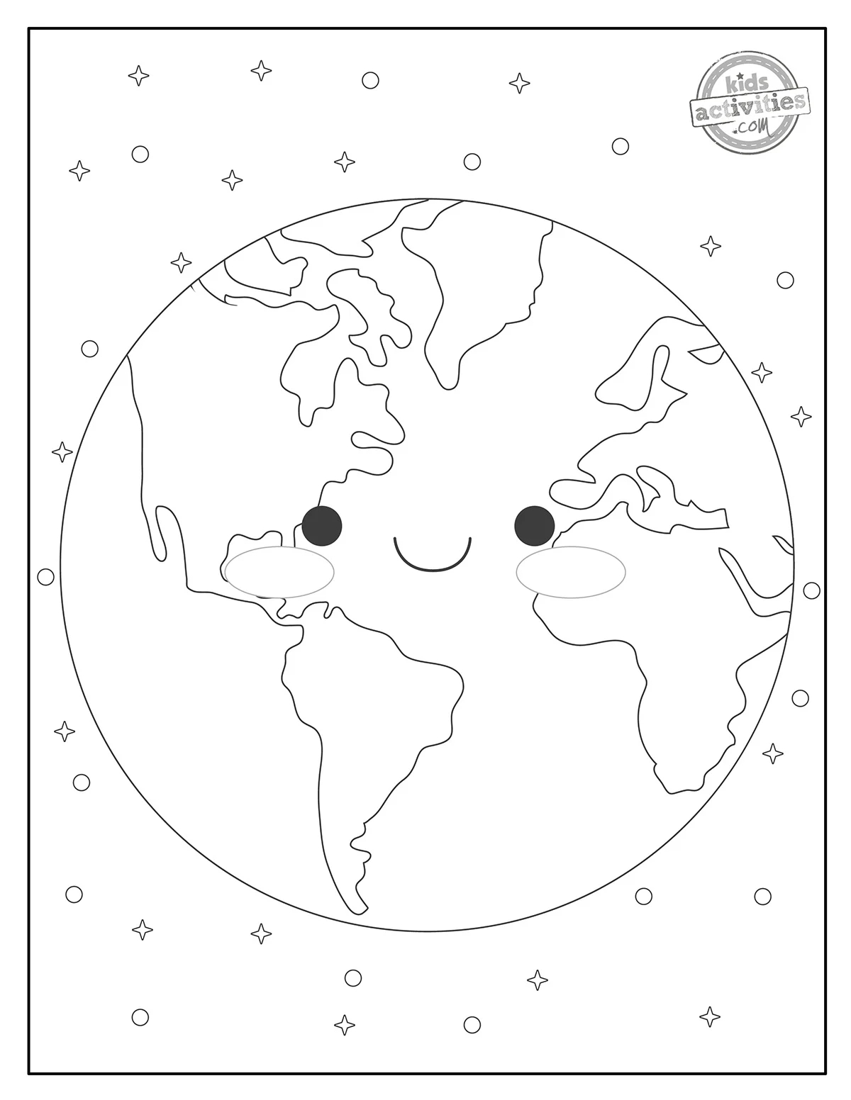 Fun Earth Coloring Pages For Kids And Adults Kids Activities Blog