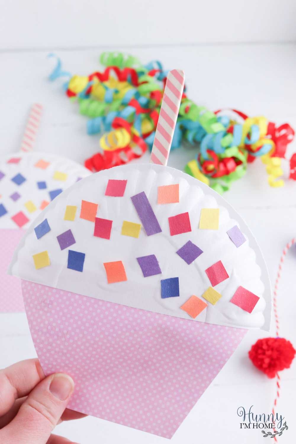 Fun Paper Plate Cupcake Craft For Kids To Make At Home