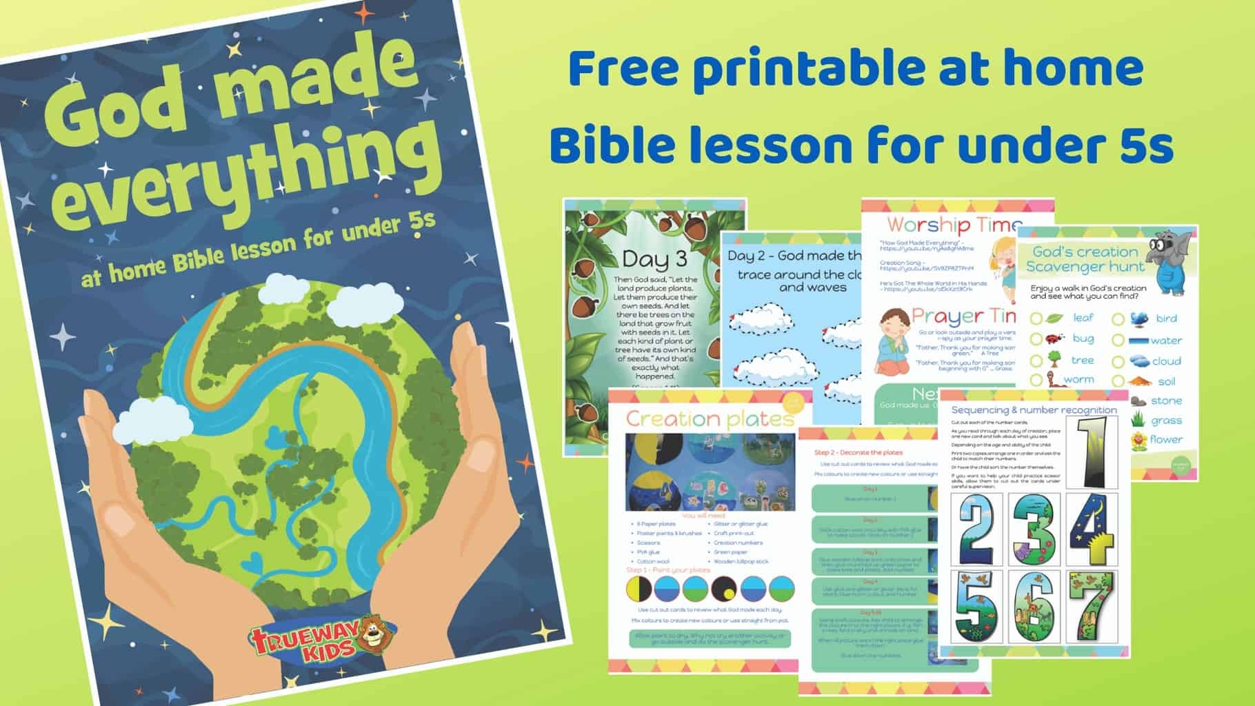 God Made Everything Free Printable Bible Lesson For Preschool God Made Everything Free Printable Bible Lesson For Preschool