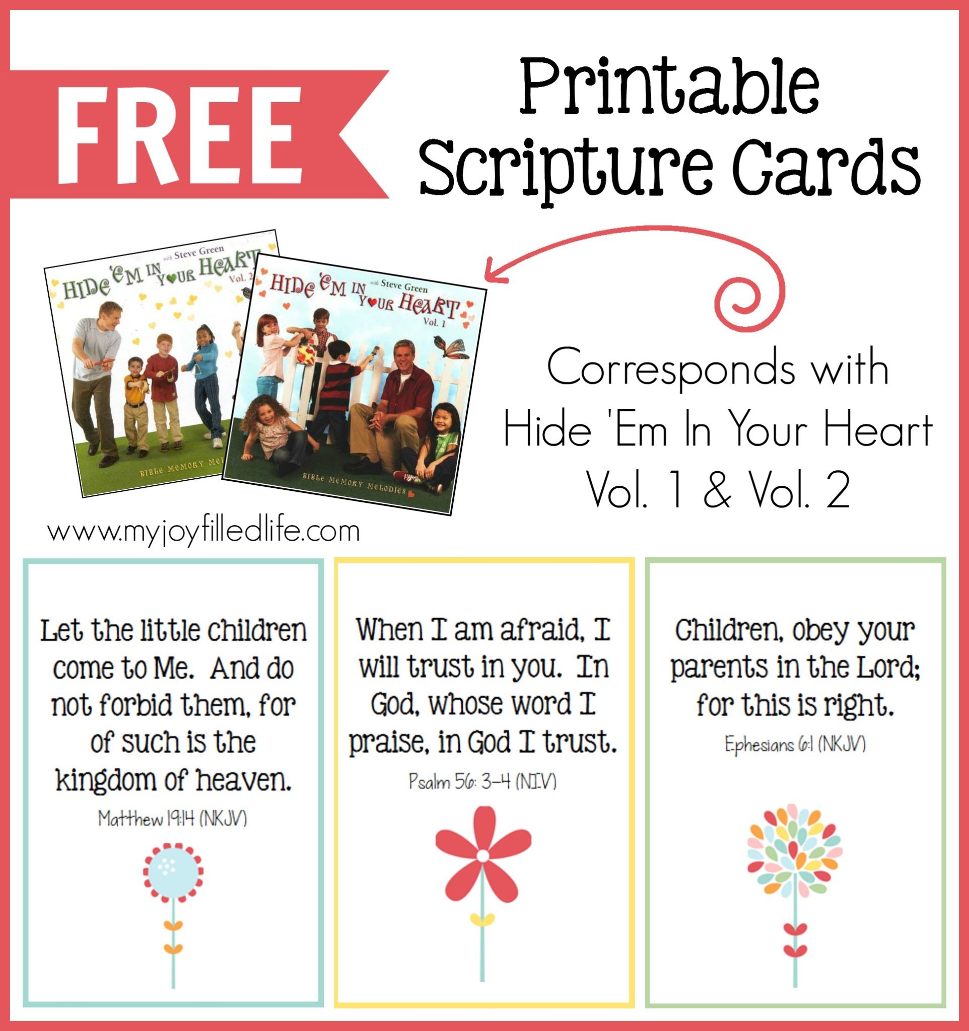 Hide Em In Your Heart Scripture Cards FREE Printable My Joy Filled Life