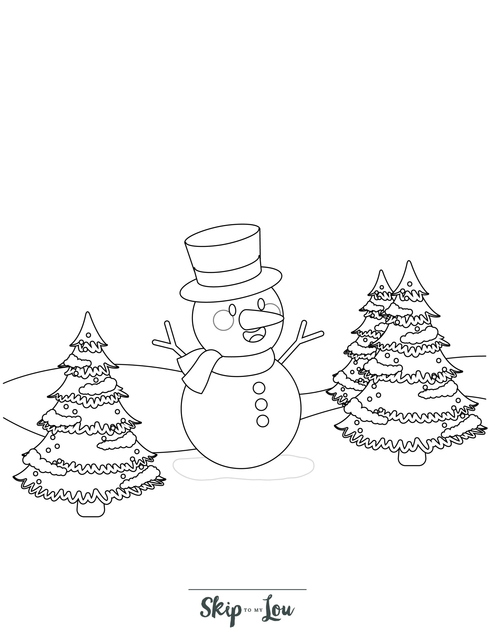 Christmas Coloring Sheets For Preschoolers