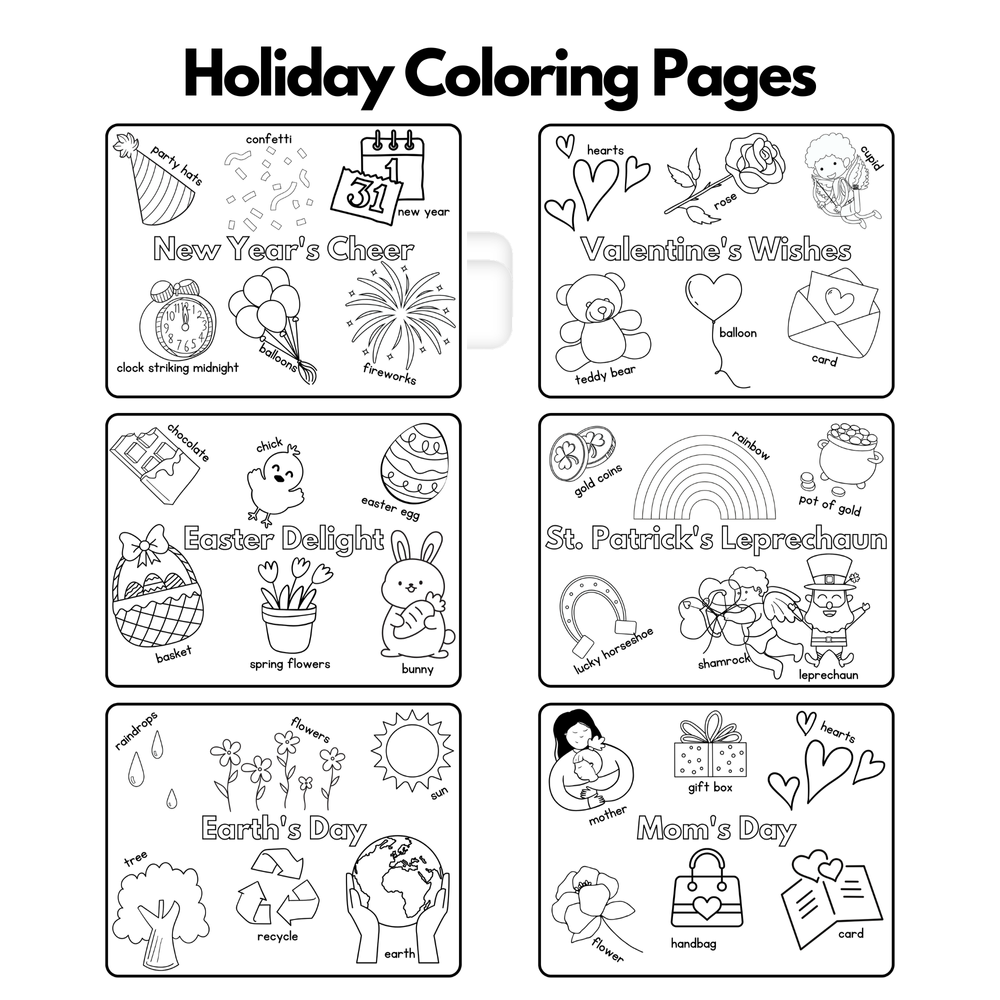 Holiday Coloring Pages Preschool Vibes Worksheets Library