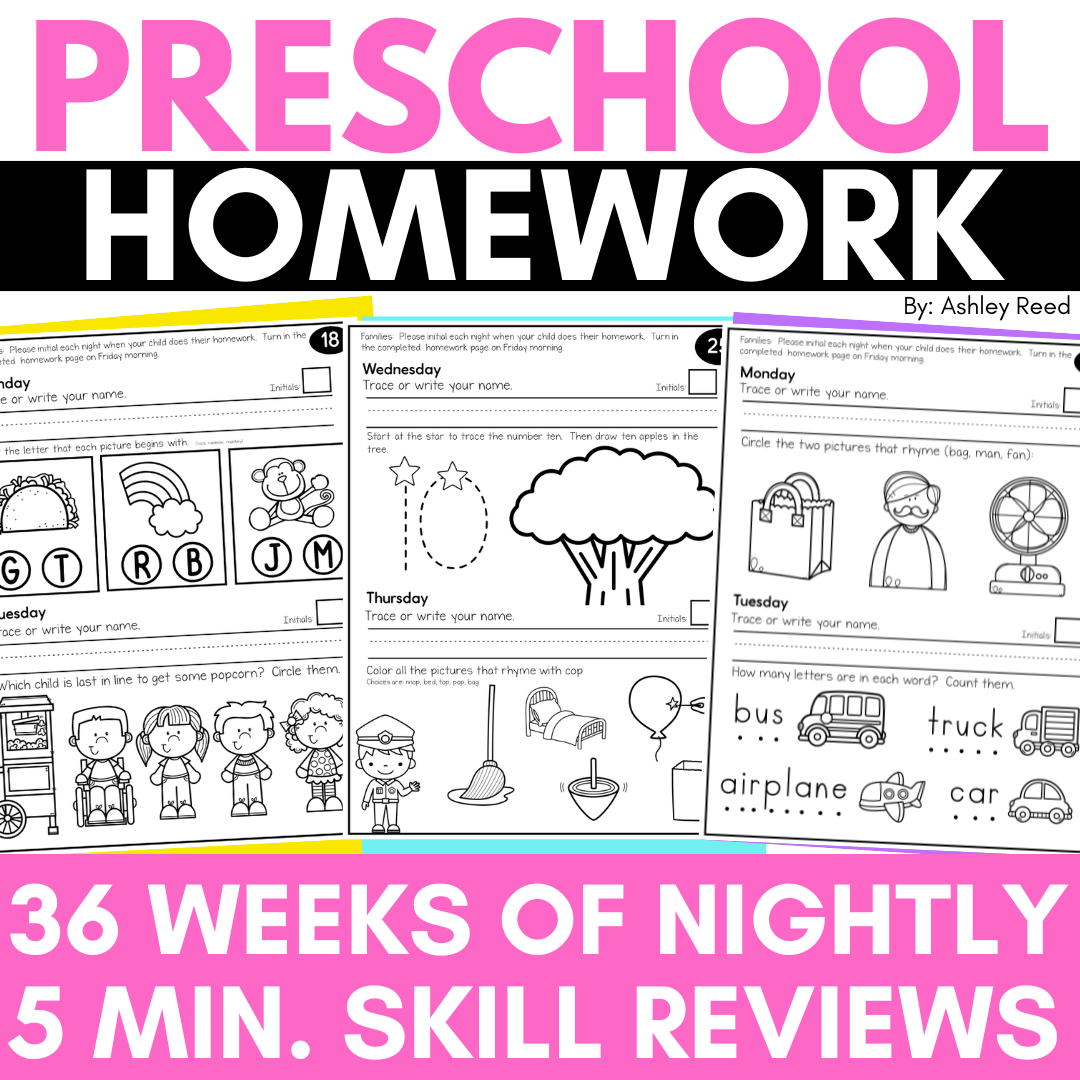 Homework For Preschool Why Parents And Kids Actually Love It Just Reed U0026 Play