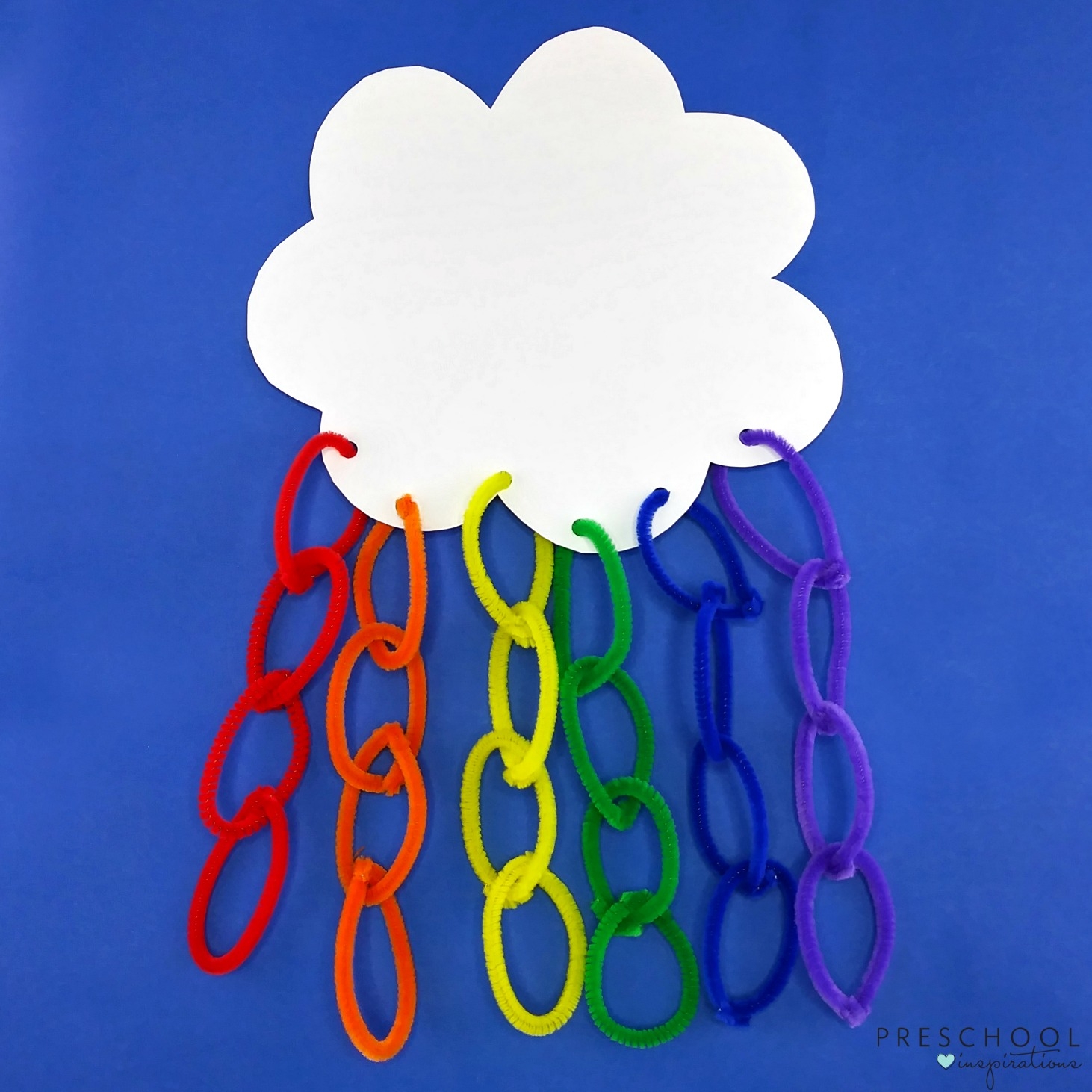 How To Make A Preschool Rainbow Craft With Pipe Cleaners