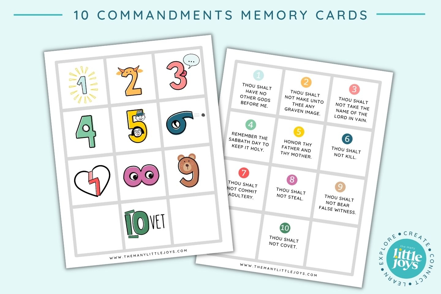 How To Teach The Ten Commandments To Kids With A Fun U0026 Simple Game The Many Little Joys