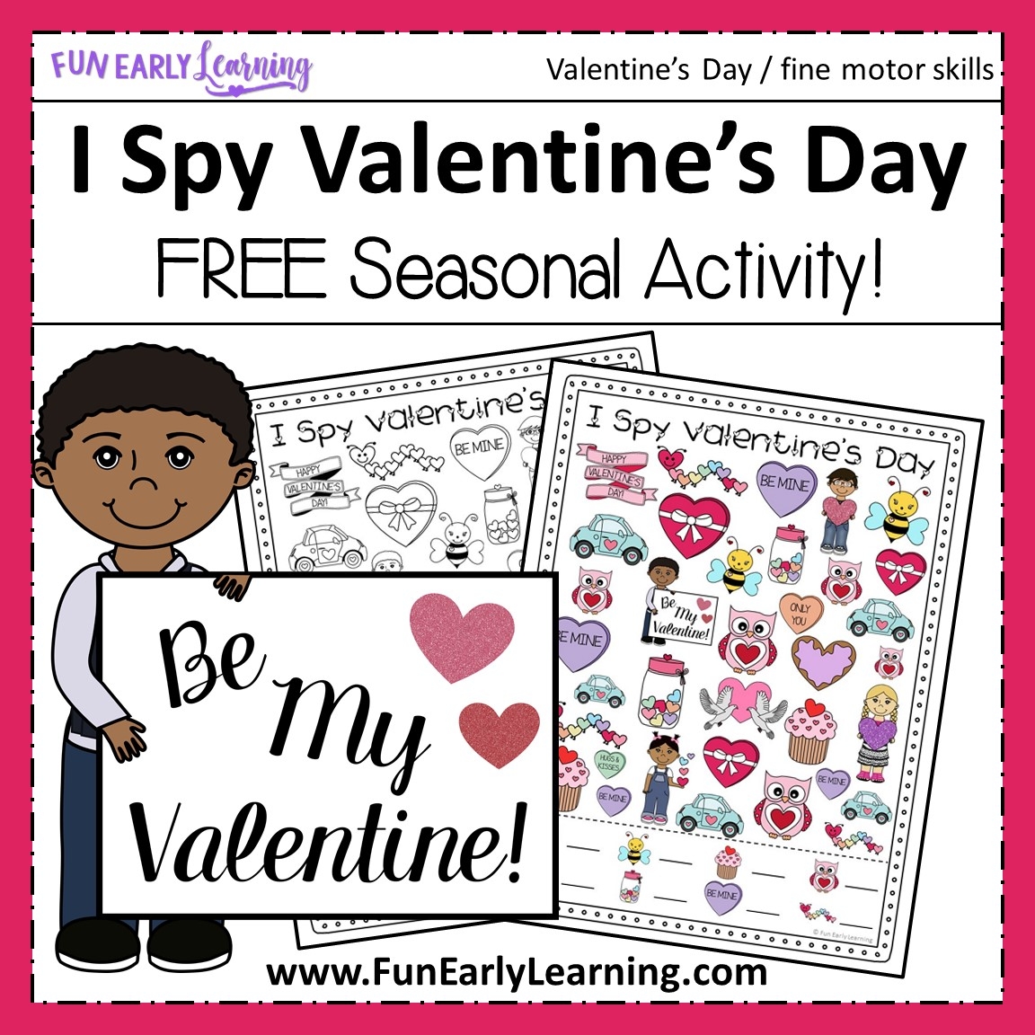 Printable Valentine's Activities For Preschool