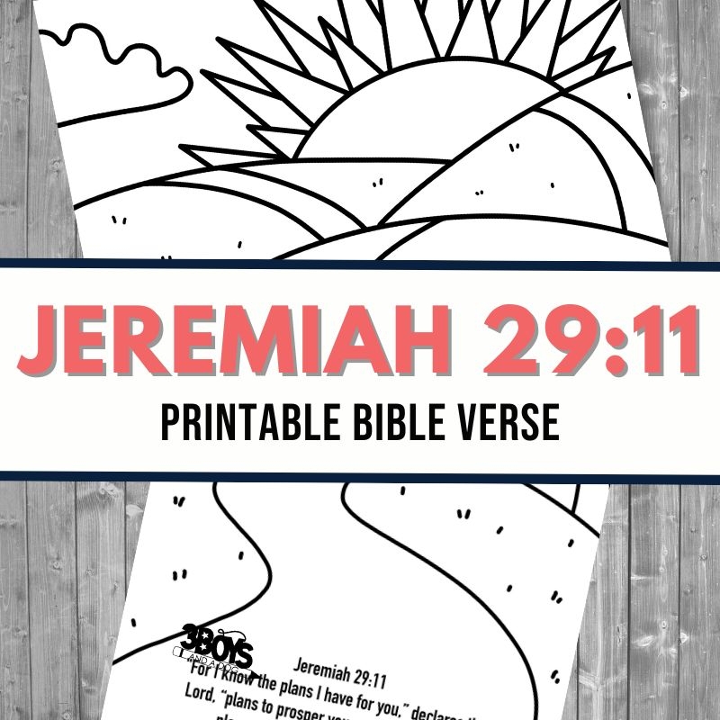 Jeremiah 29 11 Coloring Page 3 Boys And A Dog