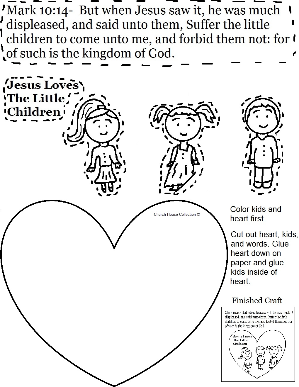 Jesus Loves Children Sunday School Lesson